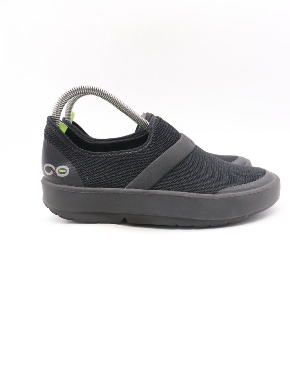 Oofos Oomg Eezee Shoes Women's Size 8 Black Slip On Comfort Recovery Low Mesh
